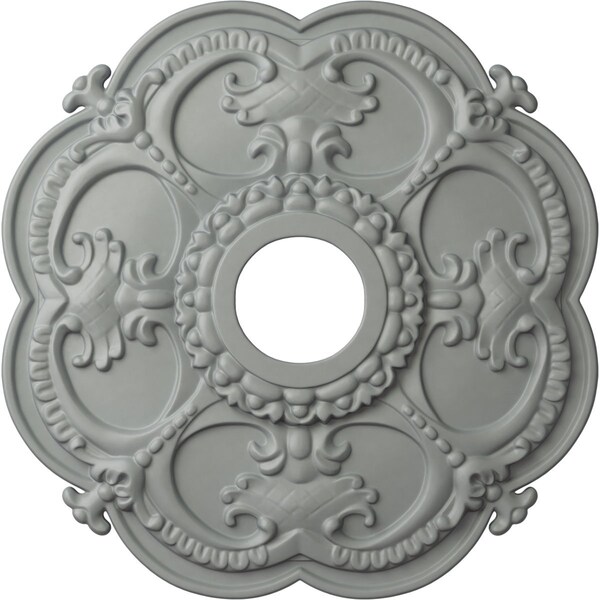 Ekena Millwork Rotherham Ceiling Medallion (Fits Canopies up to 3 1/2"), 18"OD x 3 1/2"ID x 1 1/2"P, Primed White CM17RO - main